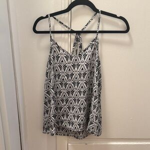 Abercrombie & Fitch Black and White Patterned Camisole